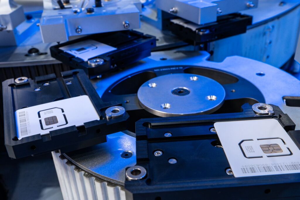 Sim Card Encoding modular packaging line 